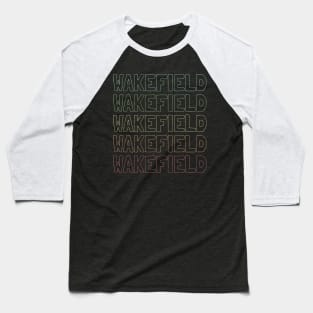 Wakefield Name Pattern Baseball T-Shirt